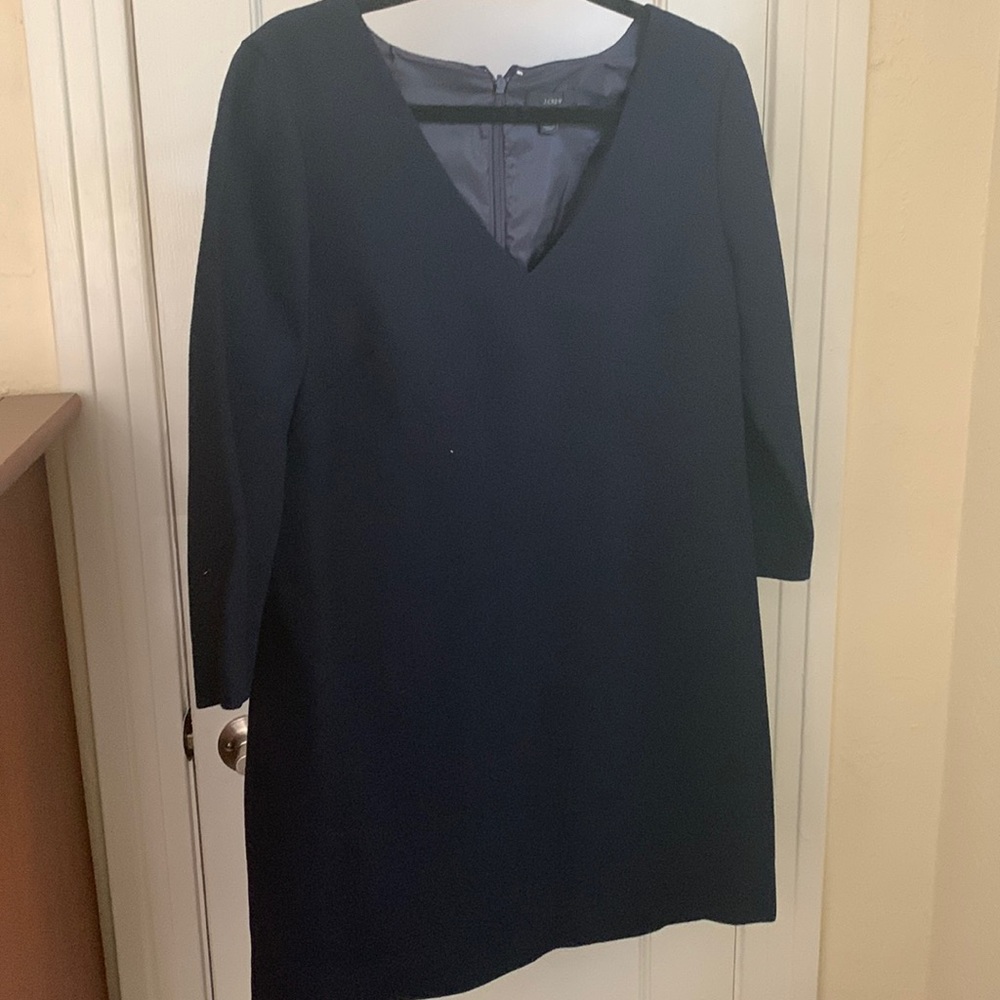 Navy JCrew Shift Dress size 8